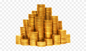 Pin Money Clipart Transparent Background - Stack Of Gold Coins Transparent