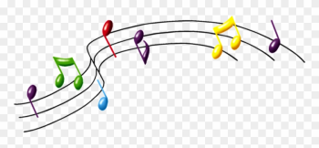 Pin Music Notes Clipart Colorful - Music Notes Transparent Background Png