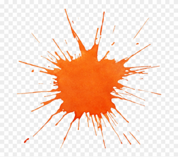 Pin Orange Paint Splatter Clip Art - Orange Splat Png