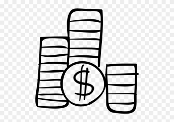 Pin Stack Of Money Clipart Transparent - Icon Money Png Sketch