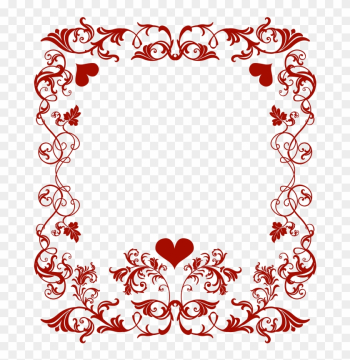 Pin Valentine Images Free Clip Art - Valentines Day Border Png