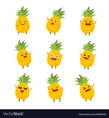 pineapple cartoon character pineapple cartoon character