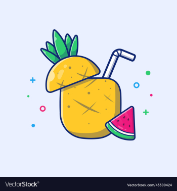 pineapple juice and watermelon cartoon pineapple juice and watermelon cartoon