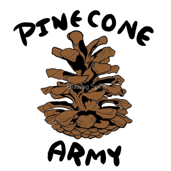 Pinecone Army Symbol (Without White Outline)" by Blazing Spirit ...