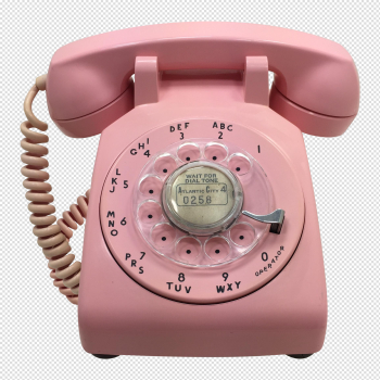 Pink 1964 Date Matched Rotary Dial Desk Phone | Vintage Telephones ...