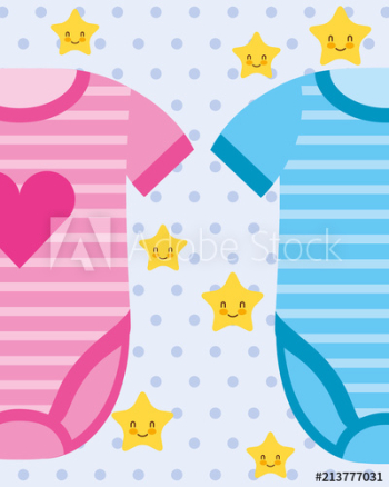 pink and blue bodysuit baby clothes
