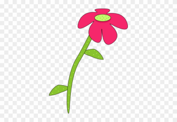 Pink And Green Droopy Flower - Mycutegraphics Flower Pink And Green Droopy Flower - Mycutegraphics Flower
