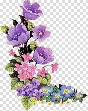 Pink and purple flowers illustration, Flower , flower transparent background PNG clipart