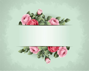 Pink and red floral border, Flower frame Idea , Wedding green background transparent background PNG clipart