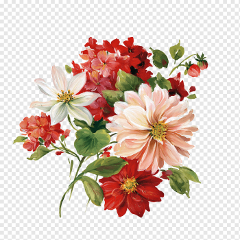 pink and red petaled flowers, Painting Flower Decoupage, flower watercolor, flower Arranging, poster, artificial Flower png