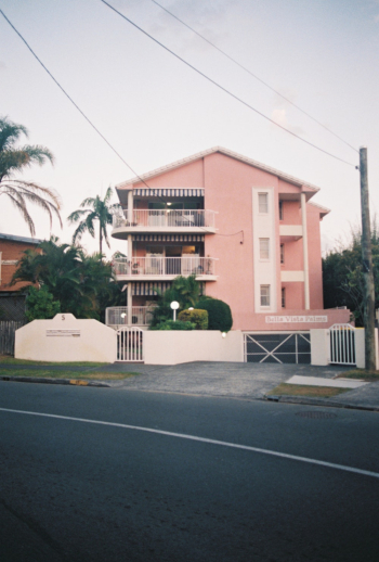 Pink and White 3-storey House Photo Pink and White 3-storey House Photo