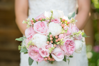 Pink and White Rose Bouquet Pink and White Rose Bouquet