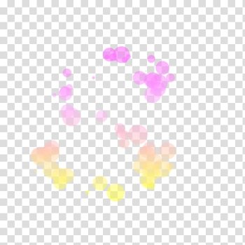 Pink and yellow bokeh lights, Light Scape Bokeh, bokeh transparent background PNG clipart