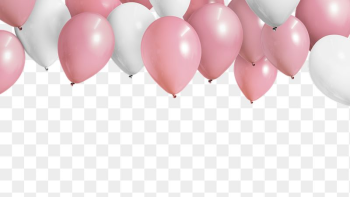 Pink balloon png border, transparent | Free PNG - rawpixel