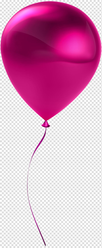 Pink balloon , Red Heart Balloon, Single Pink Balloon transparent background PNG clipart