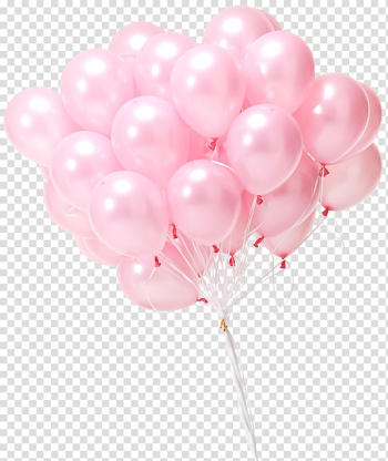 Pink balloons , Gas balloon Toy Gift Inflatable, balloon transparent background PNG clipart