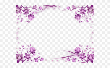 Pink Border Png - Frame Flower