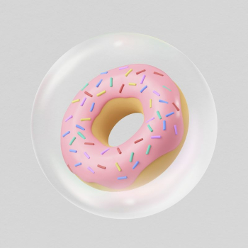 Pink donut sticker, dessert | Free PSD - rawpixel Pink donut sticker, dessert | Free PSD - rawpixel