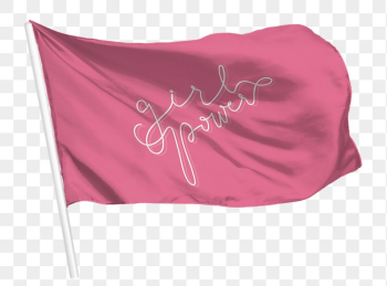 Pink flag png waving, girl | Free PNG - rawpixel Pink flag png waving, girl | Free PNG - rawpixel