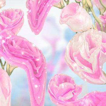 Pink floral background wallpaper, trippy… | Free stock illustration | High Resolution graphic
