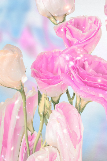 Pink floral background wallpaper, trippy… | Free stock illustration | High Resolution graphic