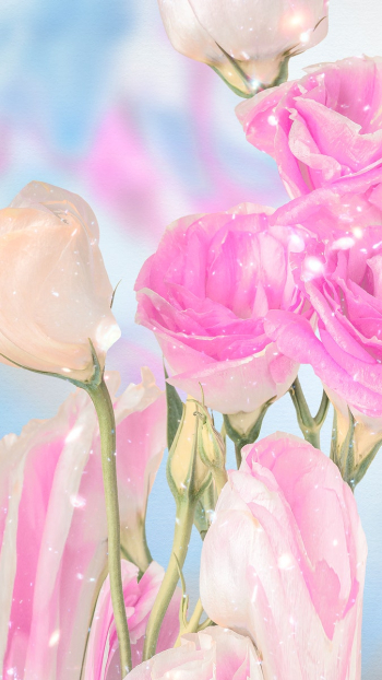 Pink floral background wallpaper, trippy… | Free stock illustration | High Resolution graphic