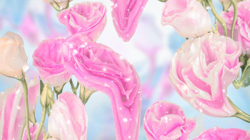 Pink floral background wallpaper, trippy… | Free stock illustration | High Resolution graphic