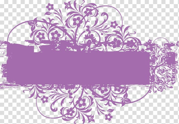 Pink floral frame illustration, Text box Dialog box Purple Euclidean , purple pattern text box transparent background PNG clipart