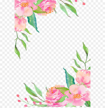 Pink flower borders Pink flower borders