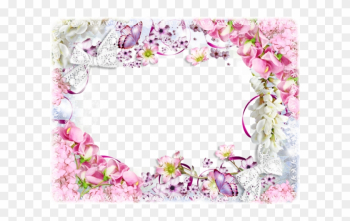 Pink Flower Frame - Pink Floral Frame