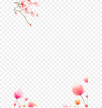 Pink flowers - Beautiful pink border Pink flowers - Beautiful pink border