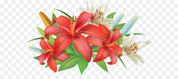 Pink flowers Easter lily Clip art - Red Lilies Flowers Decoration PNG Clipart Image 