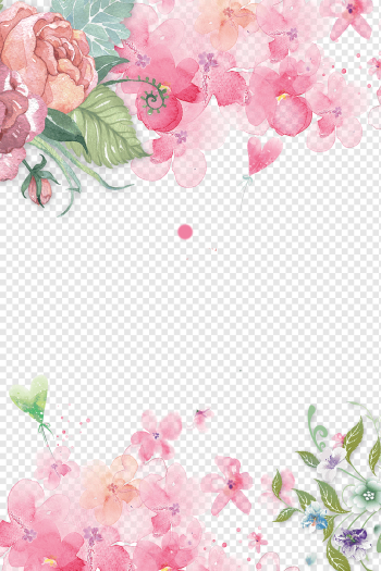 Pink flowers Paper Pink flowers Rose, Hand painted floral pink flowers Decorative background, pink petaled flowers illustration, watercolor Painting, flower Arranging, textile png