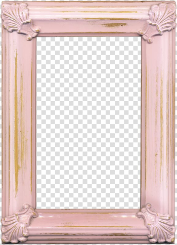 Pink frame, frame Digital frame Pattern, Wooden carved pink frame transparent background PNG clipart