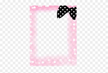 Pink Frame With Sparkles By Thekarinaz - Pink Dotted Png Frame