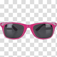 Pink framed sunglasses close-up transparent background PNG clipart