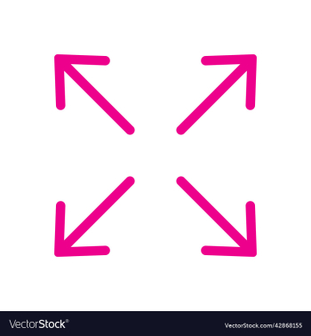 pink full screen line art icon pink full screen line art icon