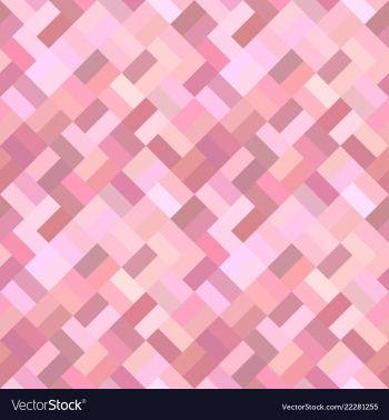 Pink geometric diagonal rectangle mosaic tile vector image Pink geometric diagonal rectangle mosaic tile vector image