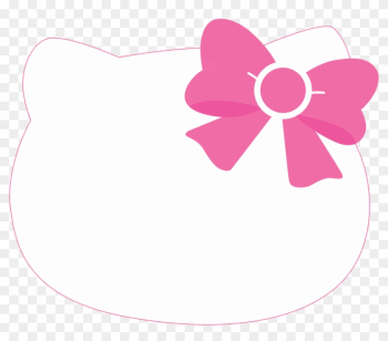 Pink Hair Clipart Hello Kitty - Hello Kitty Head Png