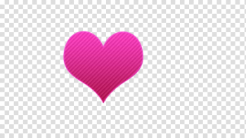 Pink heart illustration close-up transparent background PNG clipart