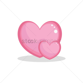 Pink heart shape Pink heart shape