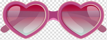 Pink heart sunglasses , Aviator sunglasses , Pink Heart Sunglasses transparent background PNG clipart