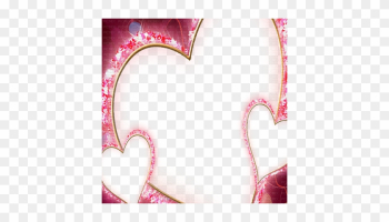 Pink Hearts Frame - Love Frame Png