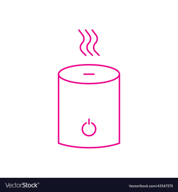 pink humidifier line icon pink humidifier line icon