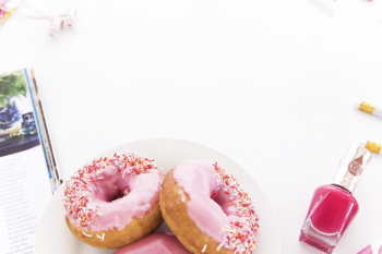Pink Icy Top Donut Pink Icy Top Donut