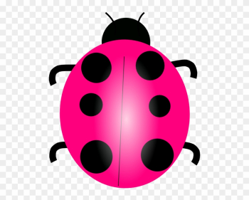 Pink Ladybug Clip Art At Clker Com Vector Clip Art - Pink Lady Bug Clip Art