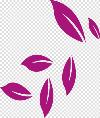 Pink leaf illustrations, Petal Pattern, Leaves transparent background PNG clipart