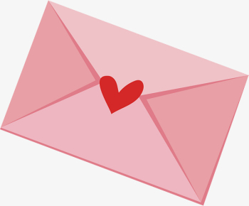 Pink Love Letter, Vector Png, Love Letter, Pink PNG and Vector ...