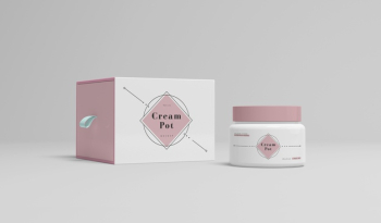 Pink packaging of cosmetic products Free Psd Pink packaging of cosmetic products Free Psd