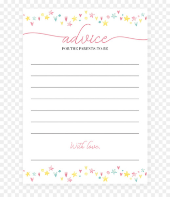 Pink Parent Mother Infant Baby shower - baby shower cards collection frame 